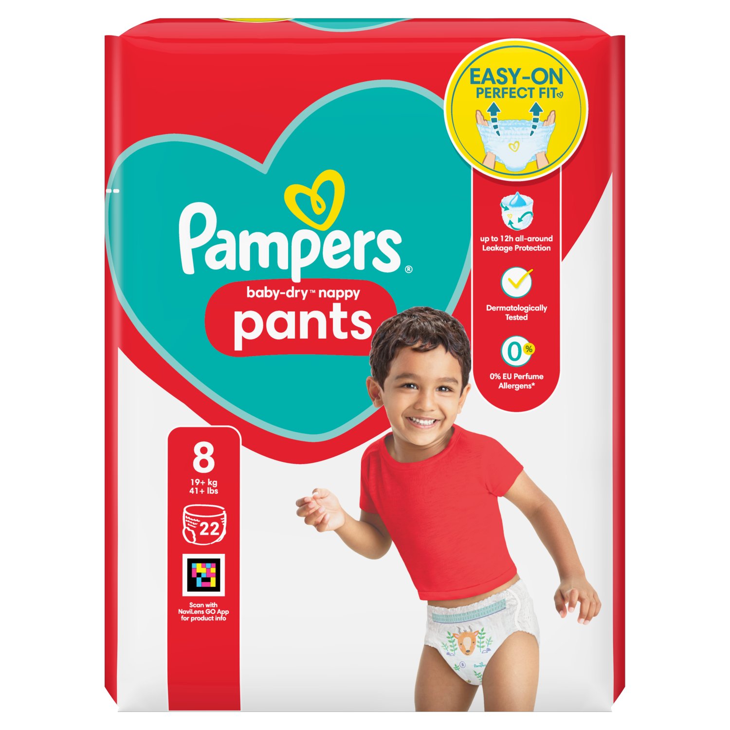 Pampers Baby Dry Nappy Pants Size 8 Essential Pack (22 Piece)