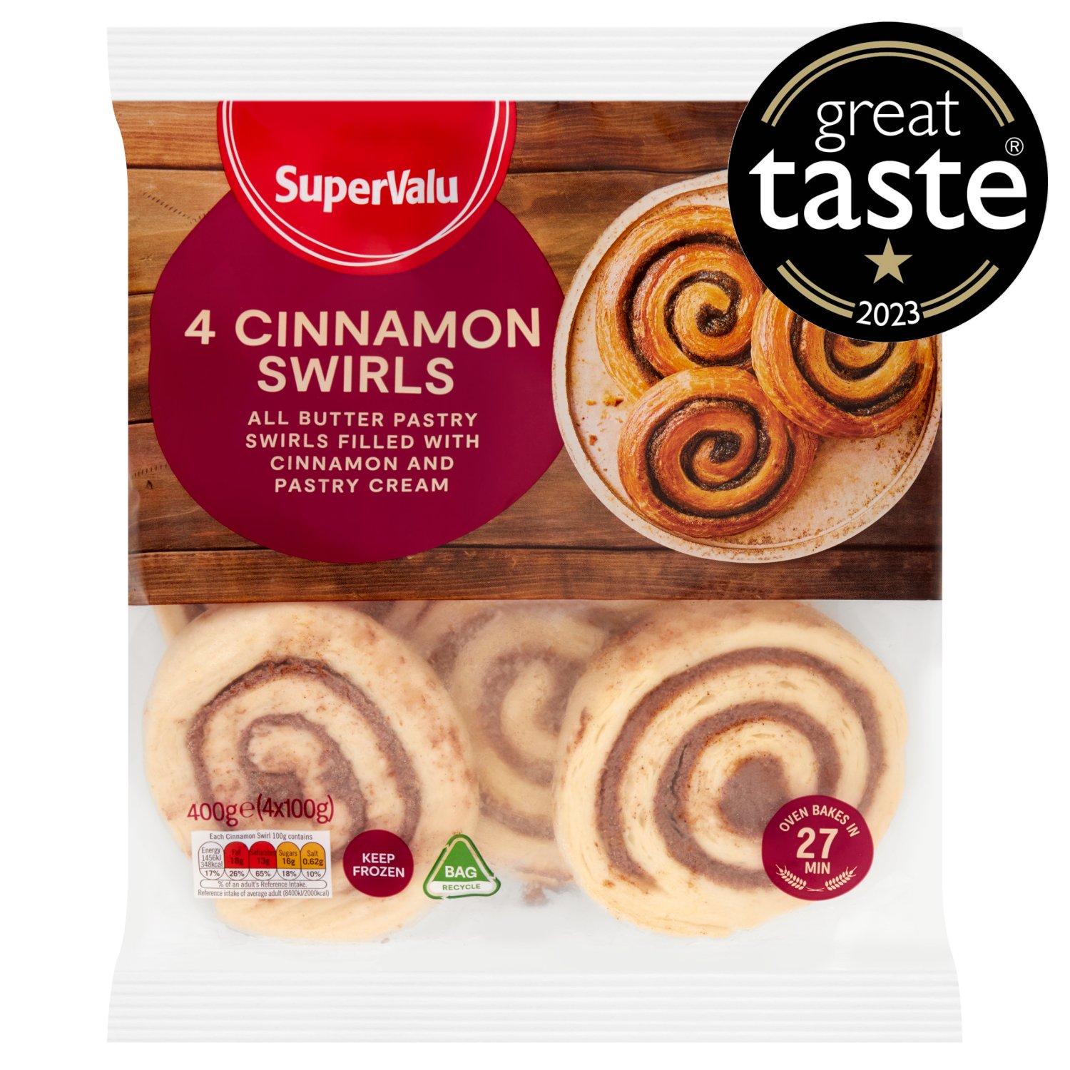 SuperValu Cinnamon Swirls (400 g)