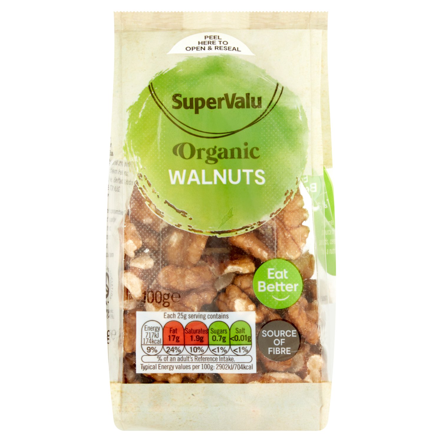 SuperValu Organic Walnuts (100 g)