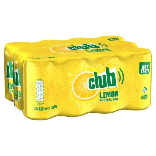 Club Lemon Cans 12 Pack (330 ml)