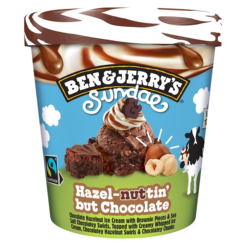 Ben and Jerrys Sundae HazelNuttin But Chocolate (427 ml)