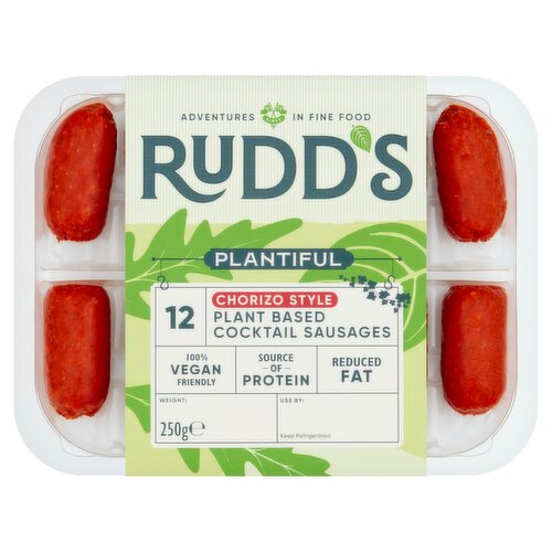 Rudds Plant Based Chorizo Style Cocktail Sausages (250 g)