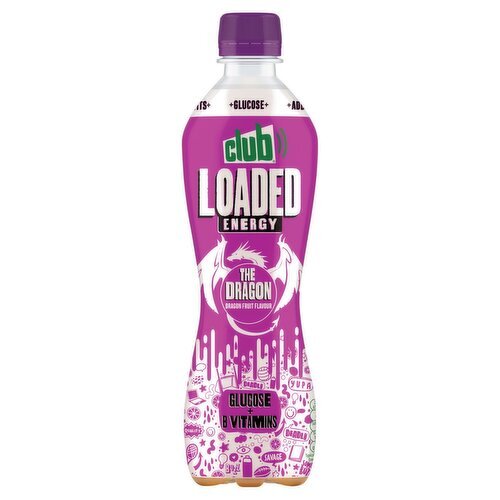 Club Loaded Energy Dragon Fruit Flavour (500 ml)