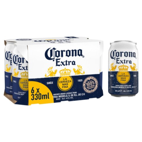 Corona Extra Can 6 Pack (330 ml)