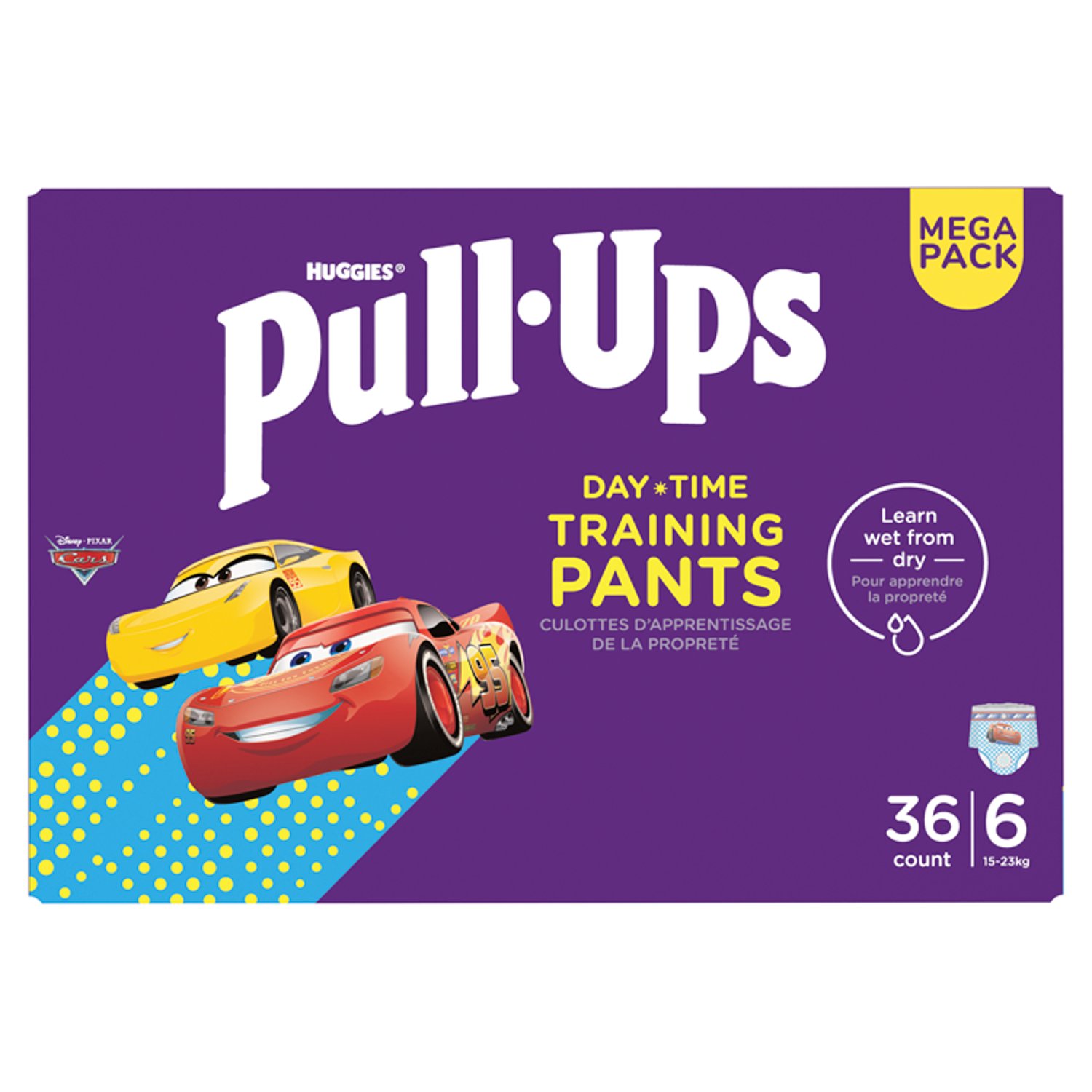Huggies Pull-Ups Day Time Nappy Pants Boy Size 6 Mega Pack (36 Piece)