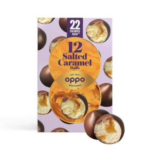 Oppo Salted Caramel Ice Cream Snacking Balls (168 ml)