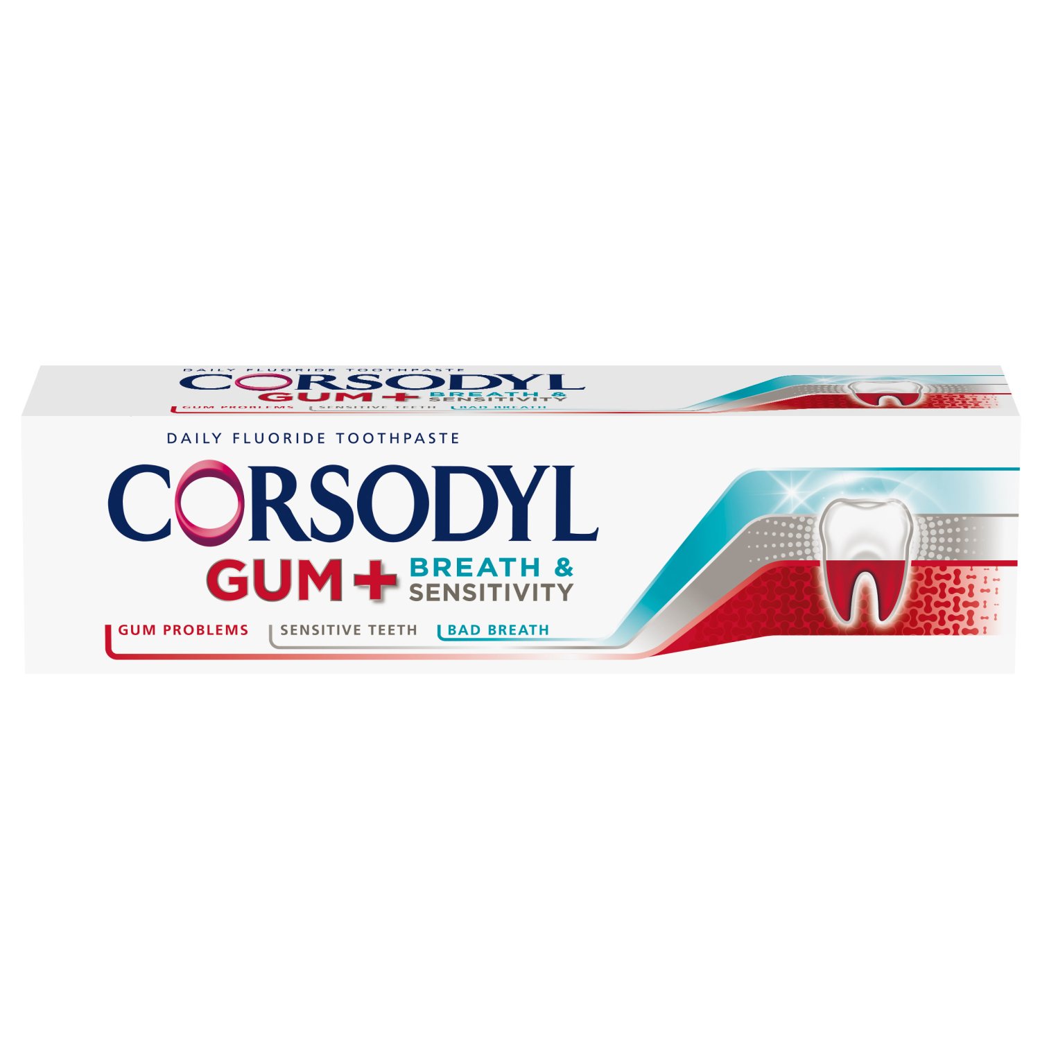Corsodyl Gum + Breath & Sensitivity Original Toothpaste (75 ml)