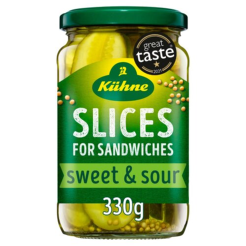 Kuhne Gherkin Slices (370 ml)