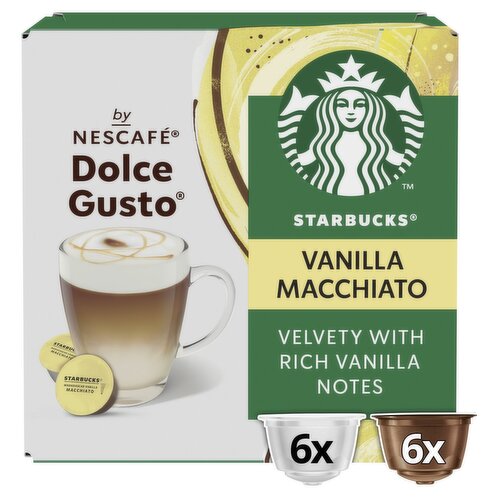 Starbucks Dolce Gusto White Vanilla Macchiato Coffee Capsules 12 Pack (132  g) - Storefront EN