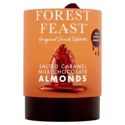 Forest Feast Salted Caramel Milk Chocolate Almonds Gift Tube (140 g)