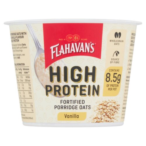 Flahavans High Protein Porridge Oats Pot Vanilla 45g (45 g)