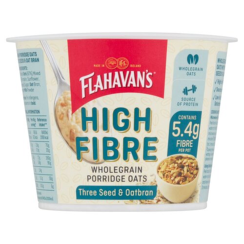 Flahavans High Fibre Porridge Oats Pot 45g (45 g)