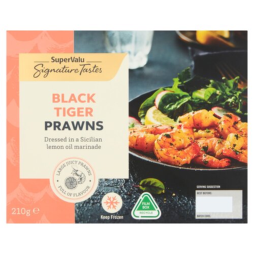 Signature Taste Black Tiger Prawns With Sicilian Lemon Marinade (210 g)