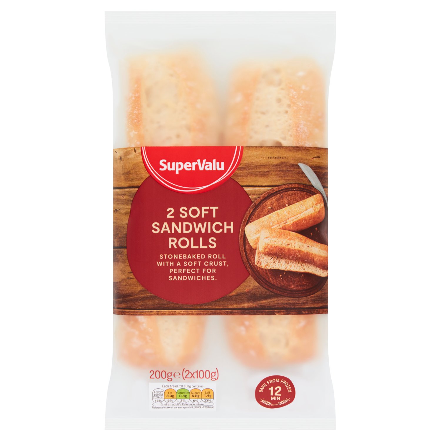 SuperValu Soft Sandwich Rolls (200 g)