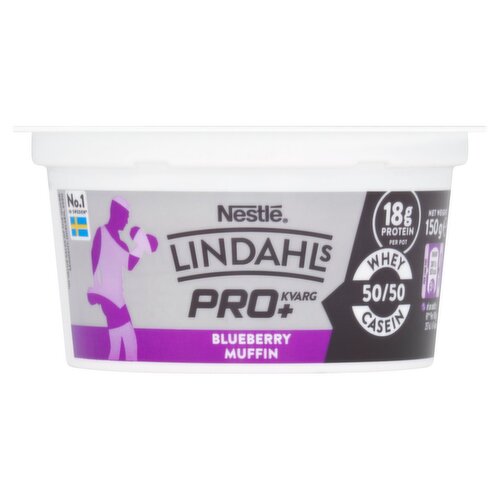 Lindahls Pro+ Kvarg Blueberry Muffin Yoghurt (150 g)