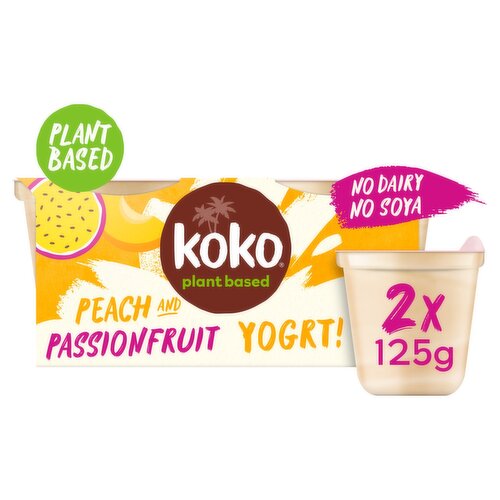 Koko Peach & Passionfruit Yogurt Alternative 2 Pack (250 g)