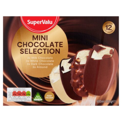 SuperValu Mini Chocolate Selection 12 Pack (600 ml)