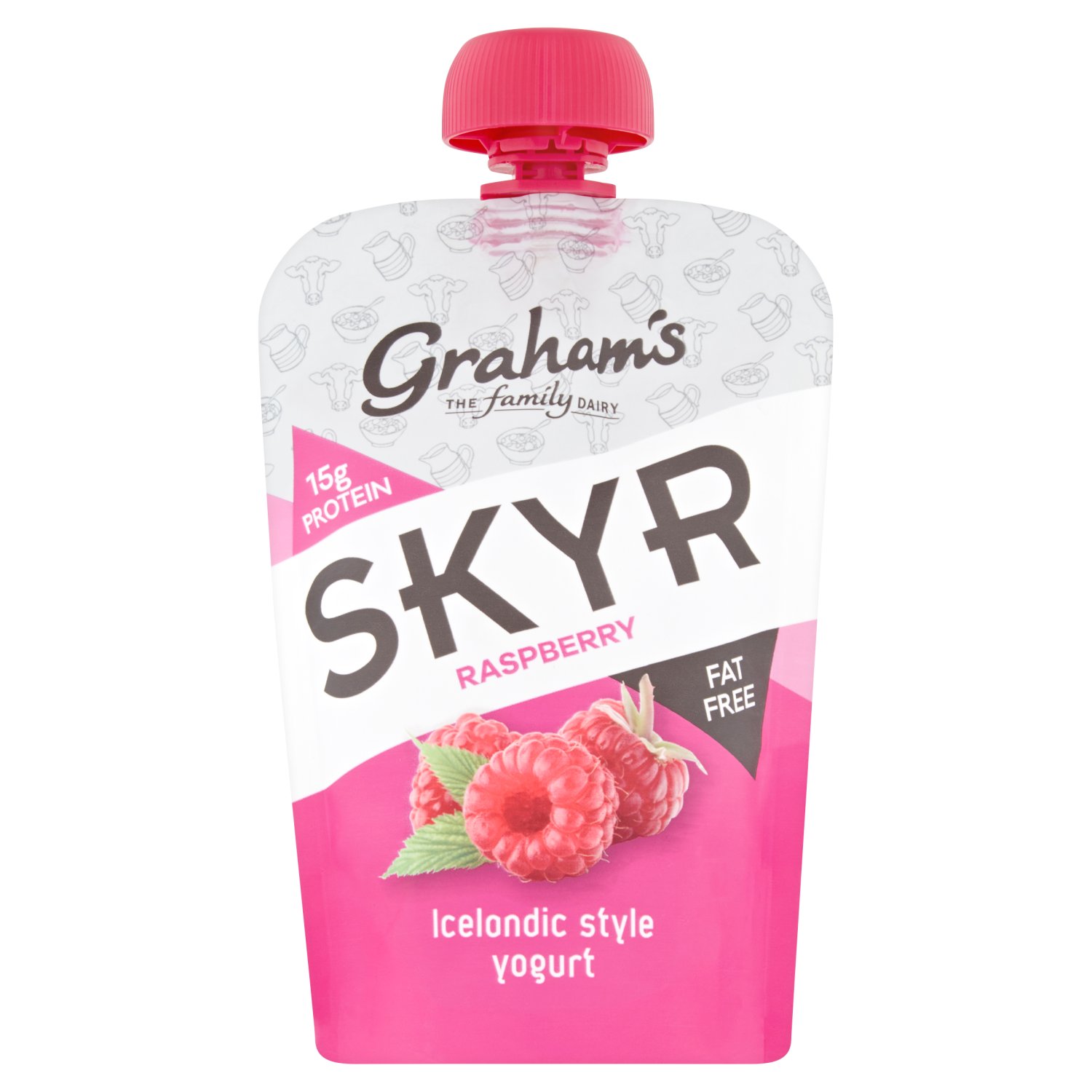 Grahams Skyr Pouch Raspberry (150 g)