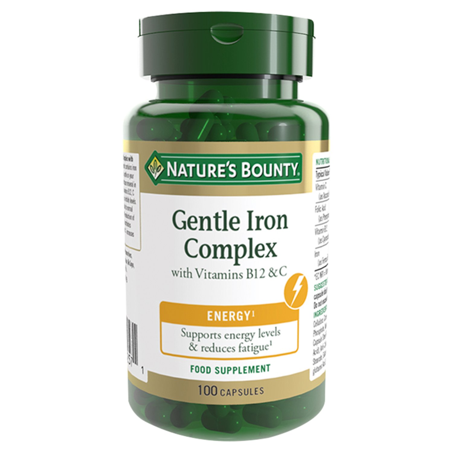Natures Bounty Gentle Iron With Vitamin B12 & C (100 g)