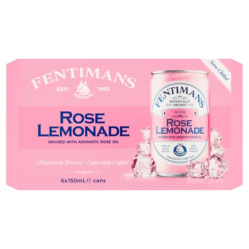 Fentimans Cans Rose Lemonade 6 Pack (150 ml)