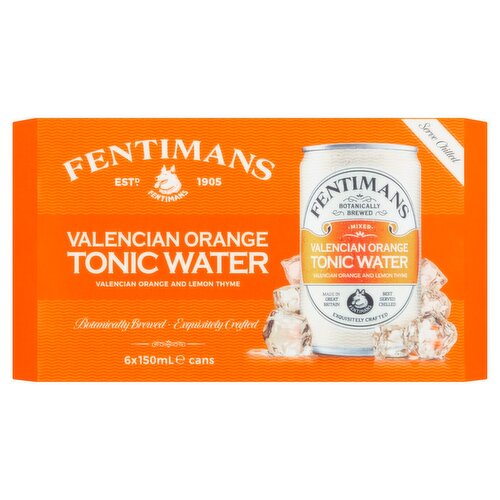 Fentimans Cans Valencian Orange 6 Pack Cans (150 ml)