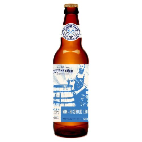 Journeyman Non Alcoholic Lager Bottle (500 ml)