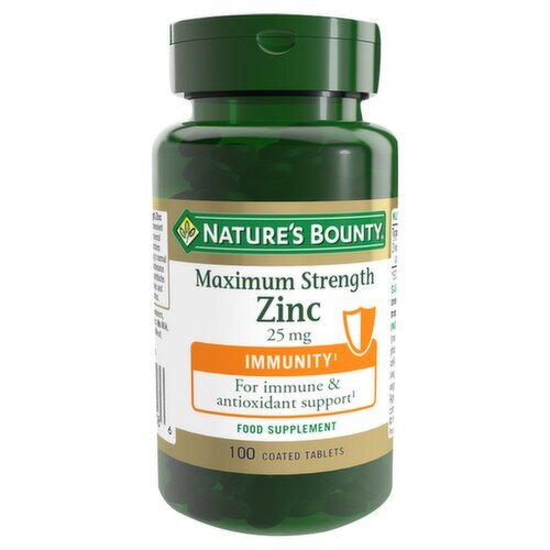 Natures Bounty Max Strength Zinc 25mg (100 g)