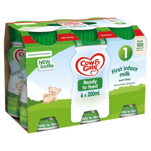 Cow & Gate First Milk 6 Pack (200 ml)