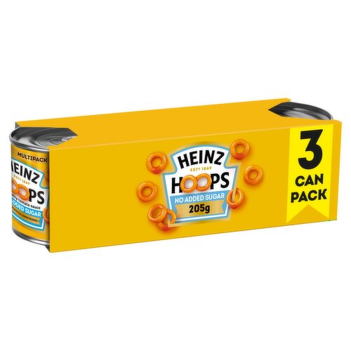 Heinz Spaghetti Hoops No Added Sugar 3 Pack (205 g)