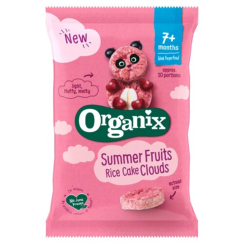 Organix Summer Fruits Rice Cake Clouds (40 g)