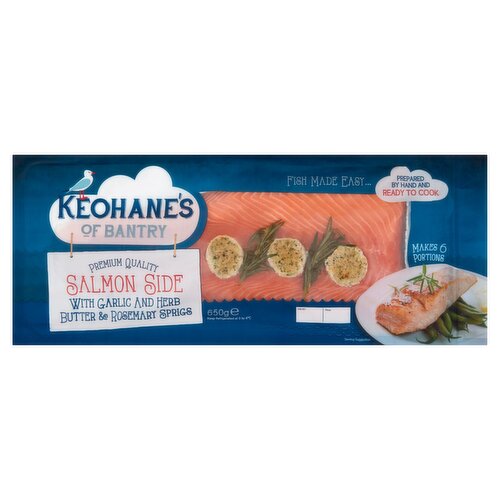 Keohanes Salmon Side Roast Garlic & Smoked Irish Herb Butter (650 g)