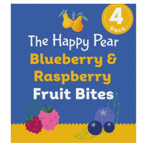 The Happy Pear Blueberry & Raspberry Fruit Bites 4 Pack (120 g)