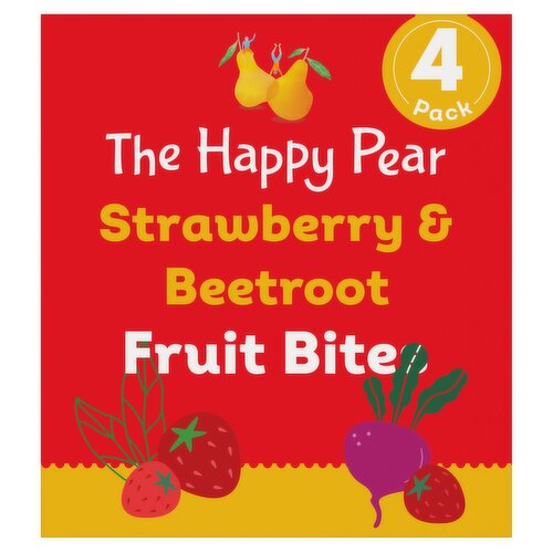 The Happy Pear Strawberry & Beetroot Fruit Bites 4 Pack (120 g)