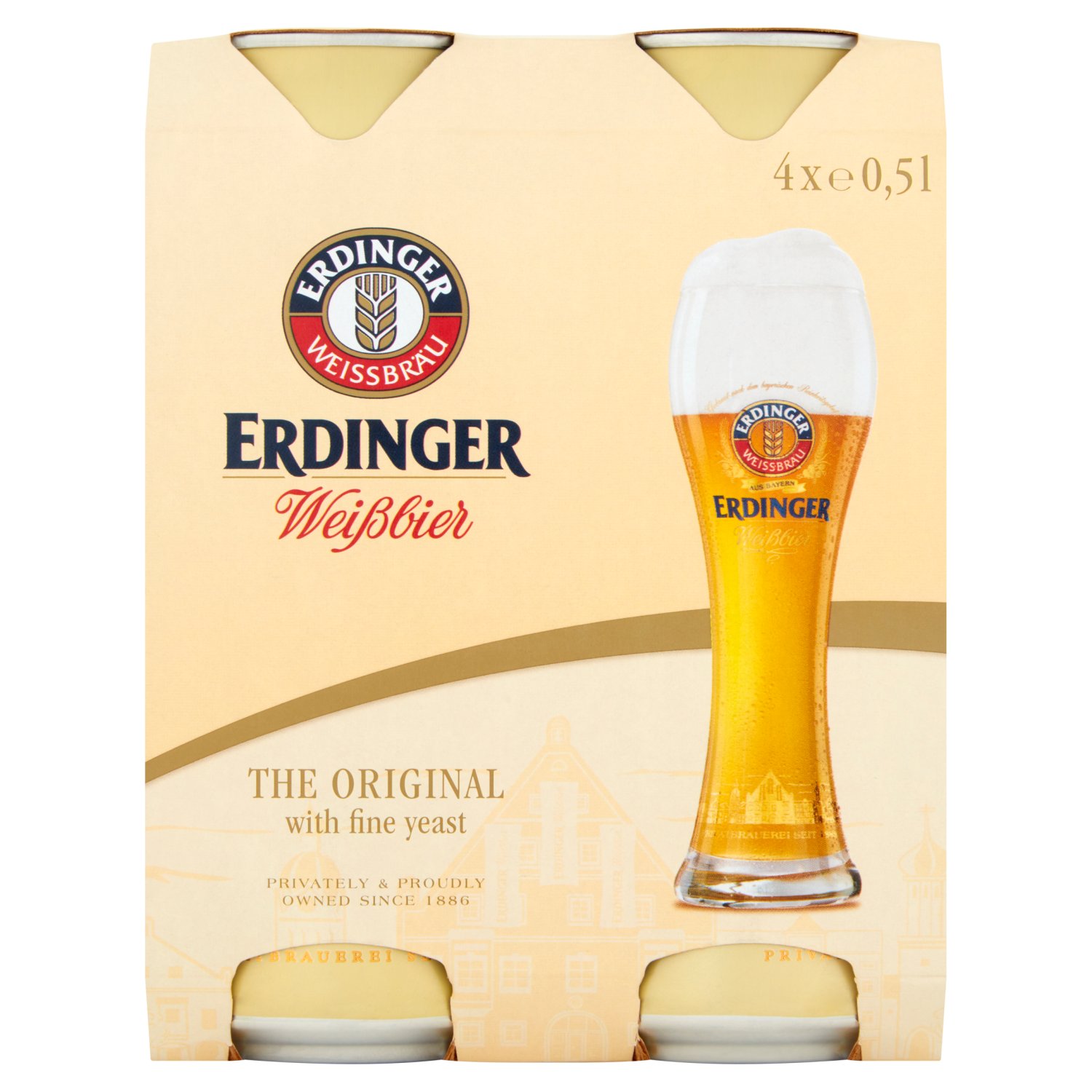 Erdinger Hefe Can 4 Pack (200 ml)