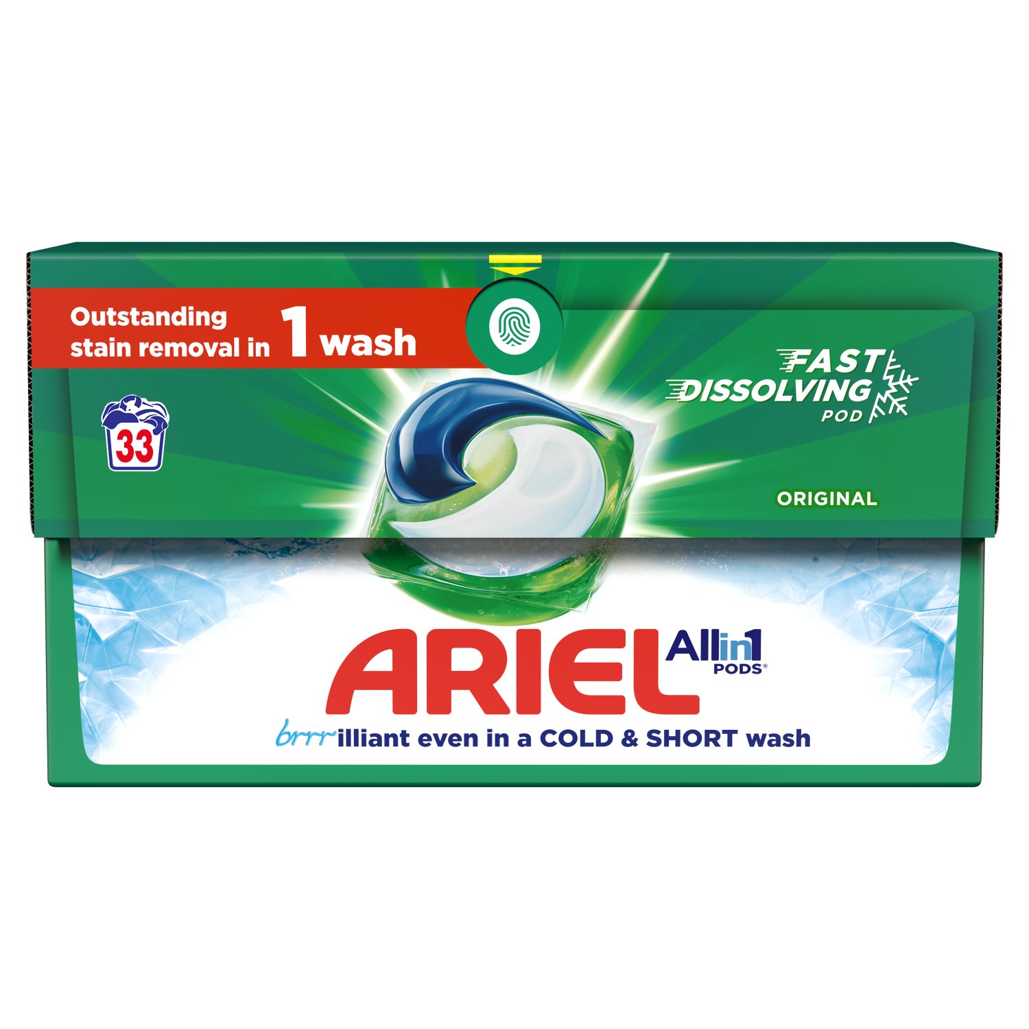 Ariel 3in1 Original Pods 33 Wash (33 Piece)