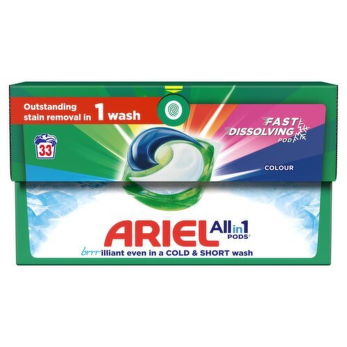 Ariel 3in1 Colour Pods 33 Wash (33 Piece)