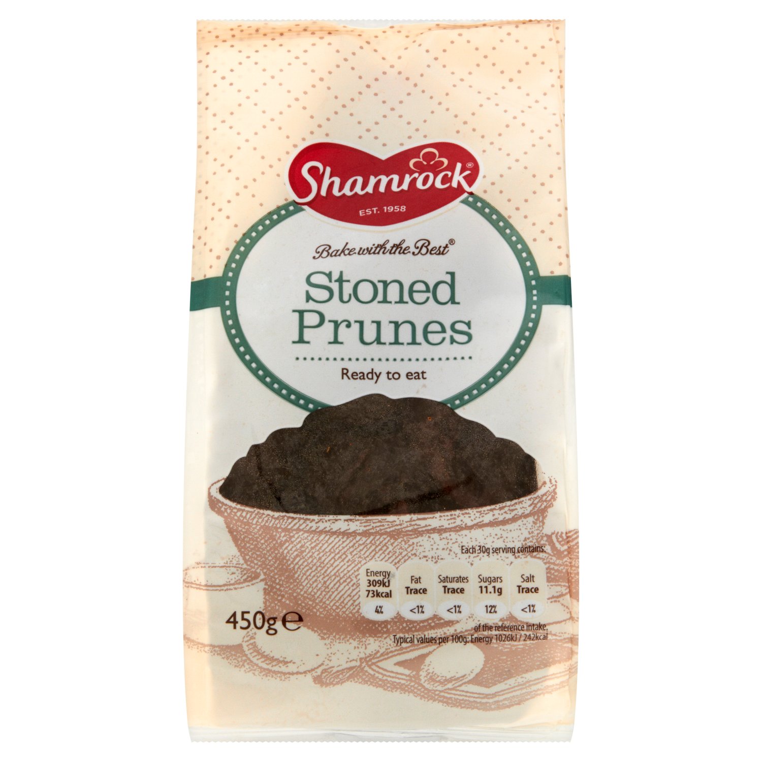 Shamrock Stoneless Prunes (450 g)