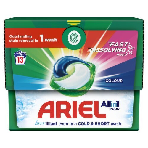 ARIEL COLOR Laundry Capsules All in 1 Washing Machine Pods 24 Caps Box