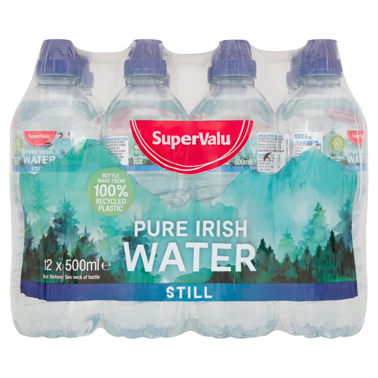 SuperValu Sports Still Water 12 Pack (500 ml)