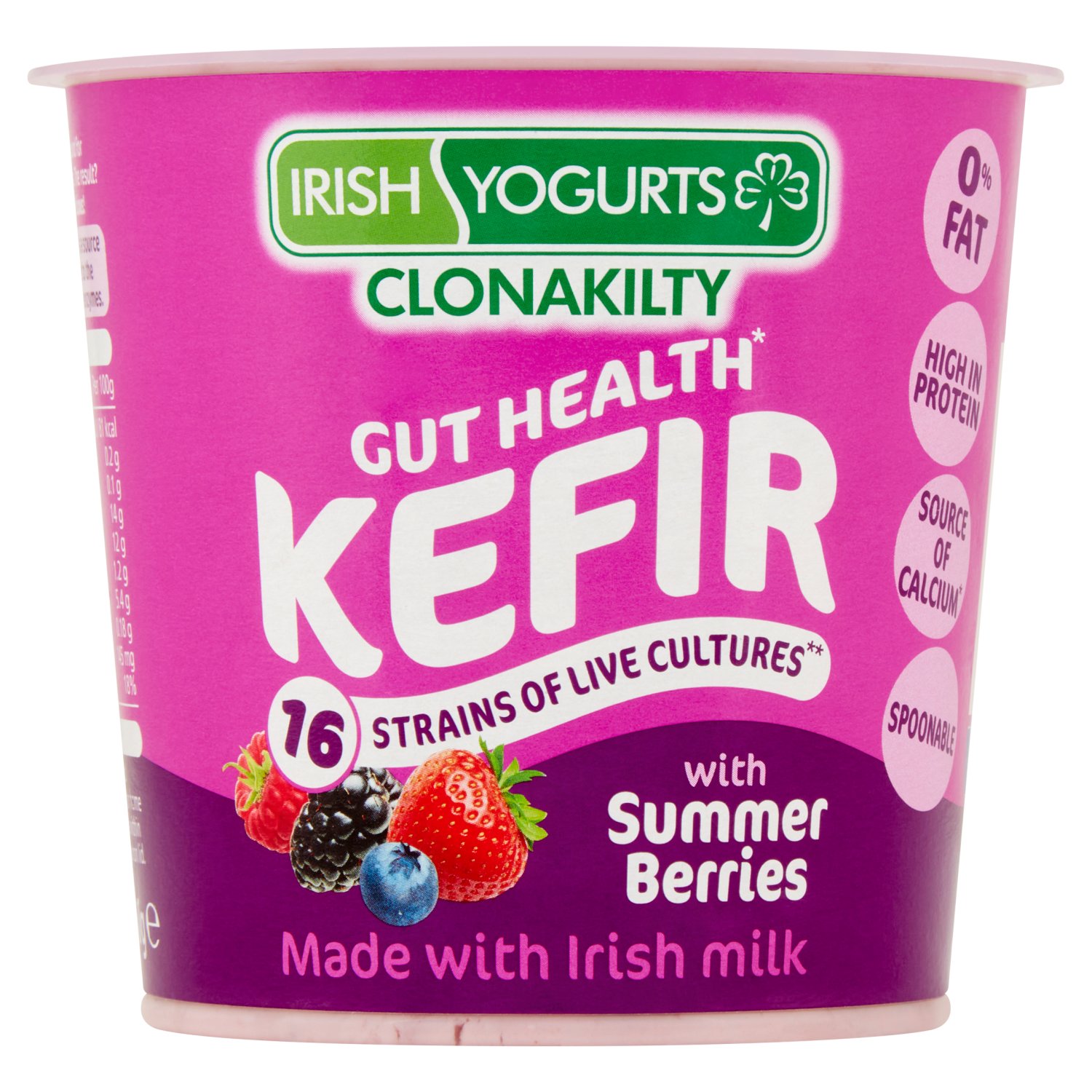 Irish Yogurts Summer Berries Kefir With 16 Strains Of Culture (350 g)