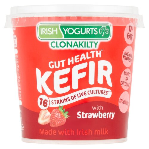Irish Yogurts 0 Strawberry Kefir With 16 Strains Of Culture (350 g