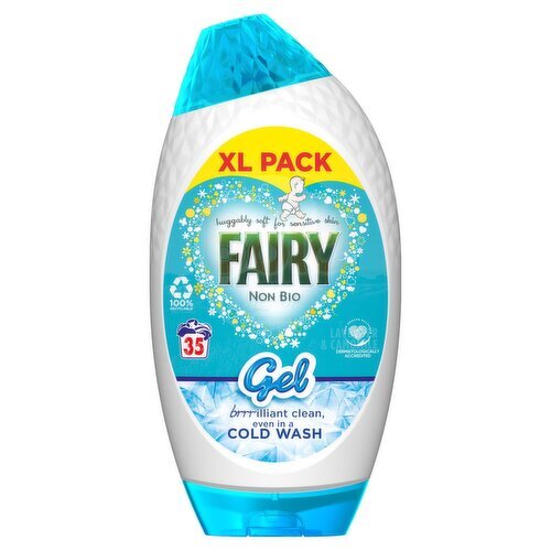 Fairy Non Bio Washing Liquid Gel for Sensitive Skin 35 Wash (1.225 L)