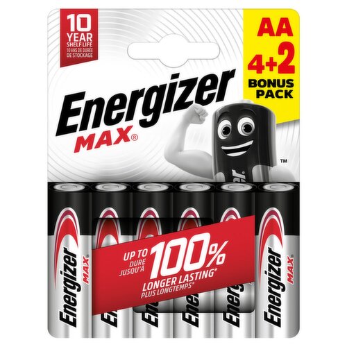 Energizer Max AAA Batteries (4+4 Free)