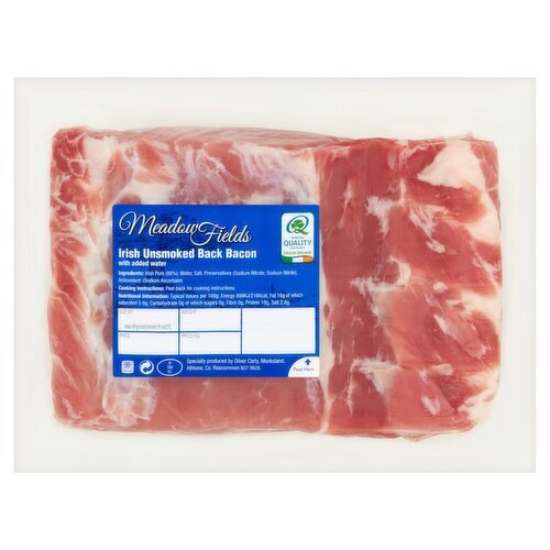 Meadowfield Unsmoked Back Joint Rind On