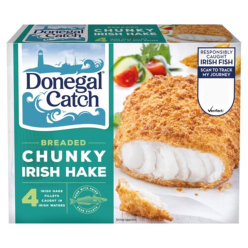 Donegal Catch Breaded Chunky Irish Hake 4 Pack  (480 g)