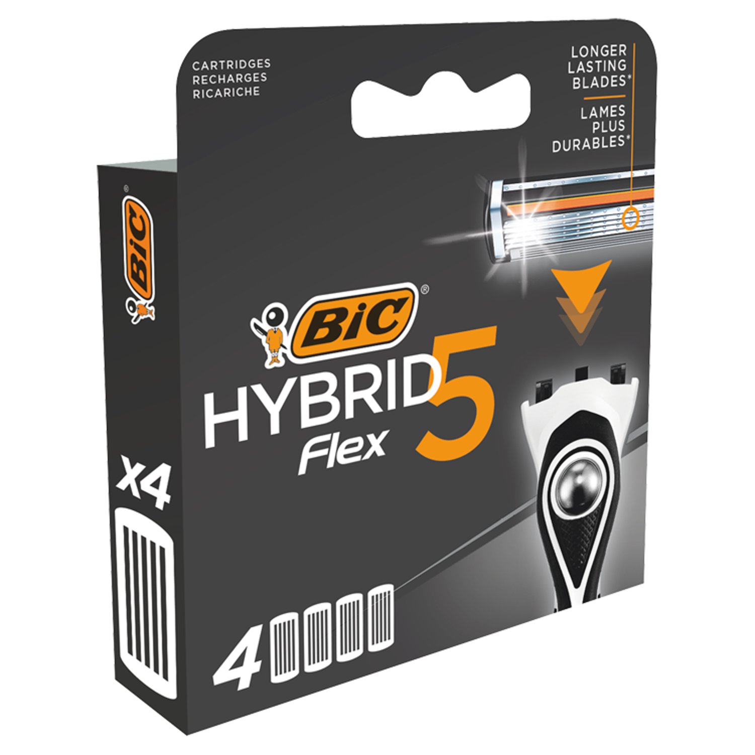 Bic Hybrid Flex 5 Blades (4 Piece)