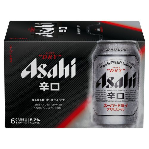 Asahi Super Dry 5% 6 Pack (330 ml)