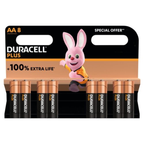 Duracell Mainline Plus Special Offer AA 8 Pack (1 Piece)