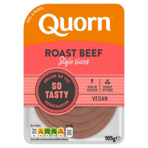Quorn Vegan Roast Beef Slices (105 g) Storefront EN