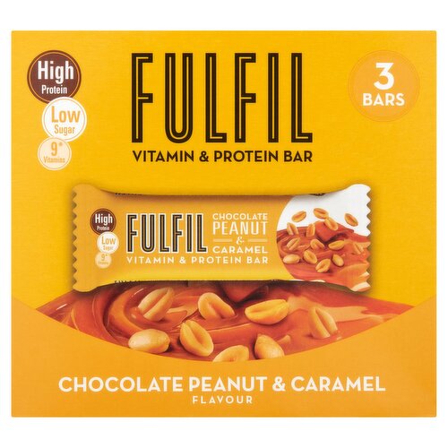 Fulfil Peanut & Caramel Bar 3 Pack Multipack (40 g)